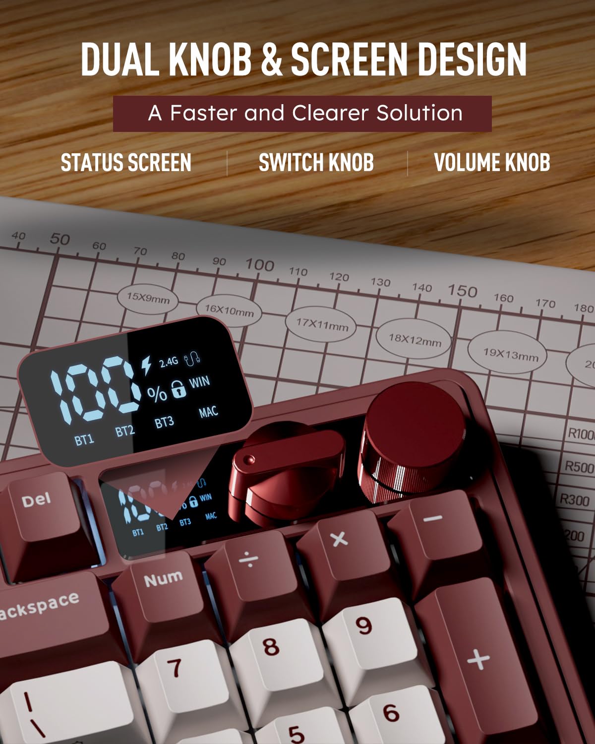Amazon.in: Buy RK ROYAL KLUDGE M100 Wireless Mechanical Keyboard
